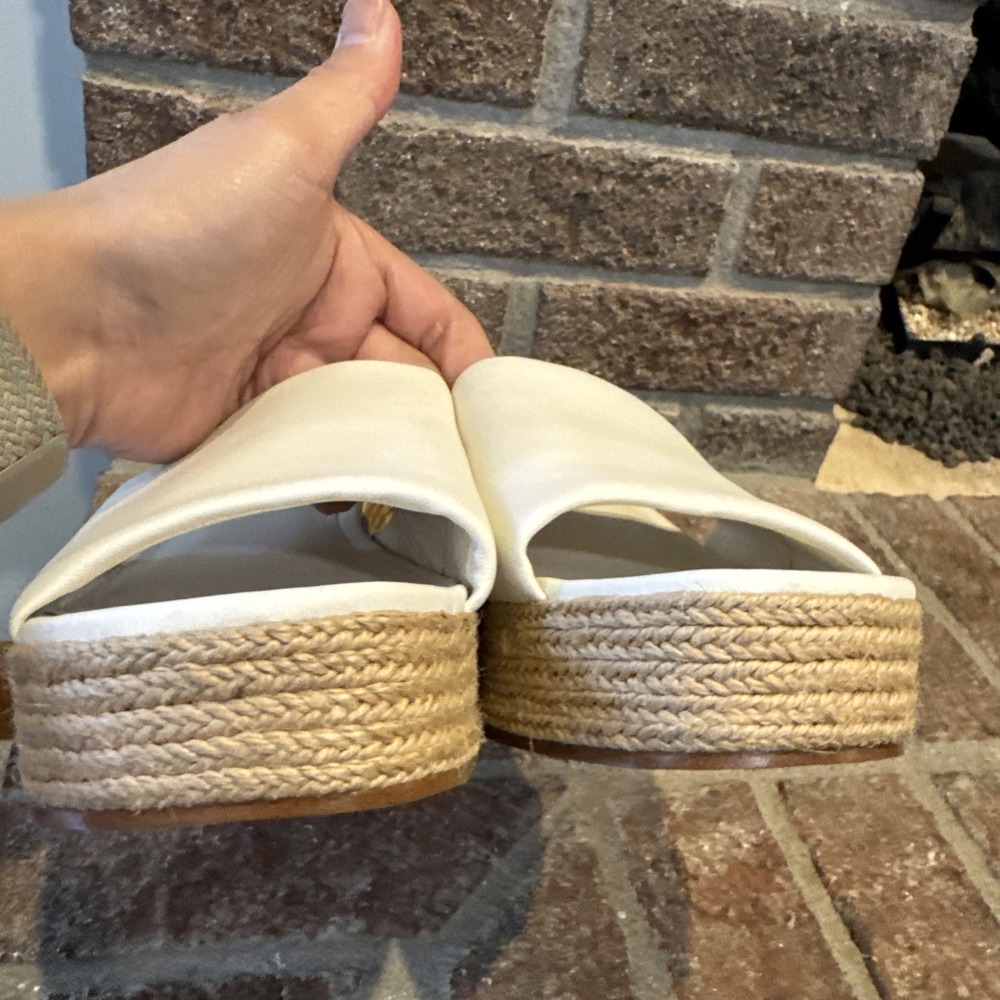 Vince‎ Women's Margo Espadrille Block Heel Slip On Sandals Slide Size 9.5 #174 - Picture 7 of 16